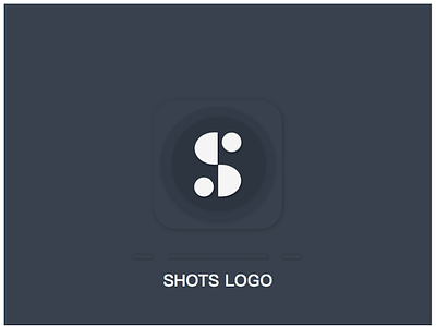 Logo for App Shots - Dark app logo s shots
