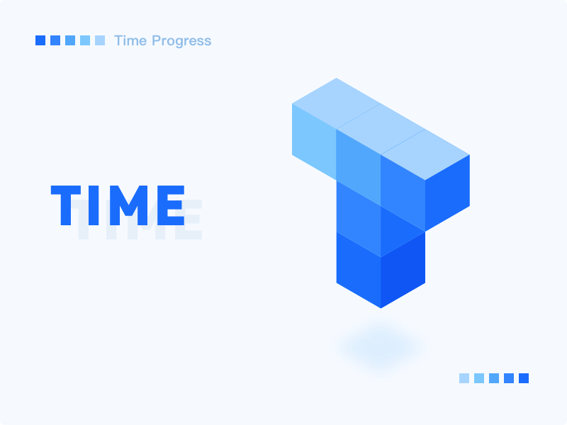 Logo for App「Time Progress」 time app logo