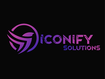 Iconify Solution Logo design graphic design illustration logo