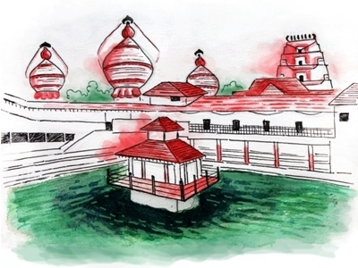 Udupi Krishna Mutt - Madhwa Sarovar (lake)