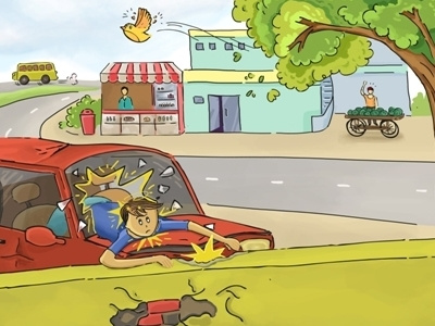 Wear Seatbelt accident comics handdrawn seatbelt driving car illustration indianroads roads roadsafety vector
