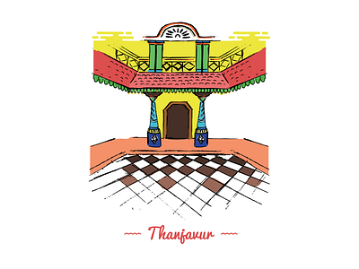 T ~ Thanjavur. 36day t @36daysoftype adobe designmilk designspiration graphicdesigncentral heritage illustration india sheherseries theydrawandtravel travel