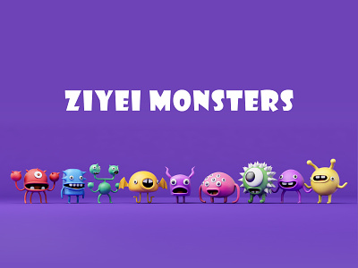 Ziyei Monsters c4d clean monster