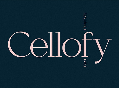 Cellofy typeface design font fontdesign fonts serif typeface