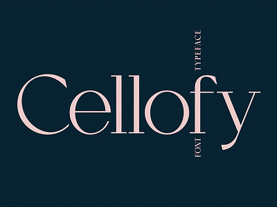 Cellofy typeface