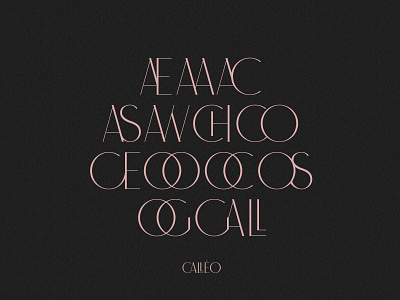 Calleo fonts allcaps design font fontdesign fonts ligature sansserif typeface