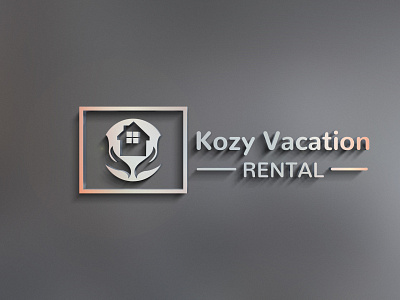 Kozy Vacation Rental Logo Design branding design graphic design icon logo typography vector