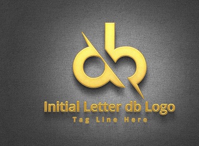 Initial Letter db Logo 3d branding db letter logo graphic design initial letter logo initial logo letter logo logo logtype