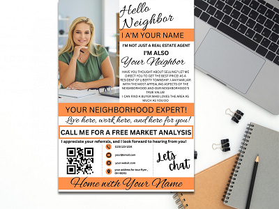 Real Estate Hello Neighbor Flyer Design 01