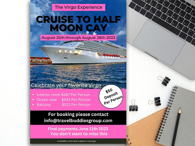 Event Flyer Design agent beautiful design branding cruise cruise ship design event flyer flyer graphic design image editing logo ship tour travel traveling trip