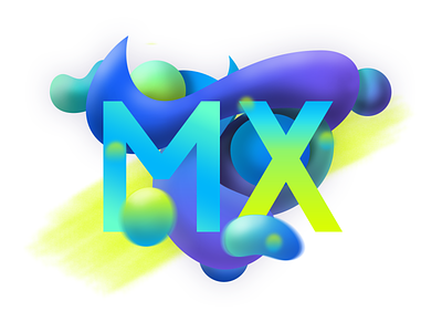 Design To The MX abstract branding colorful colors exploration illustration lettering letters logitech mx