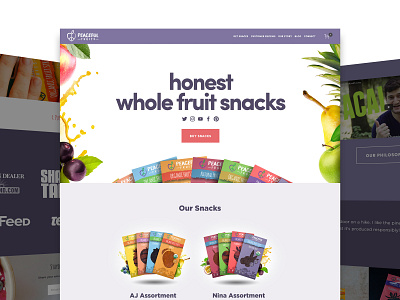 Peaceful Fruits website design fruit fruit logo information architecture organic packaging mockups ux ui web design