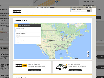 Store Locator industrial interactive map international languages location app manufacturer map store locator user experience ux wireframe