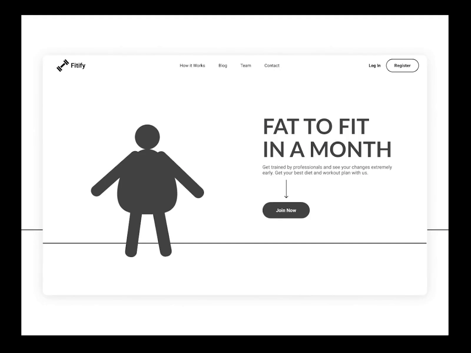 Fitify yourself, fitness Landing Page