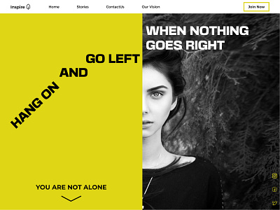 Inspire, Landing page for suicide prevention webpage