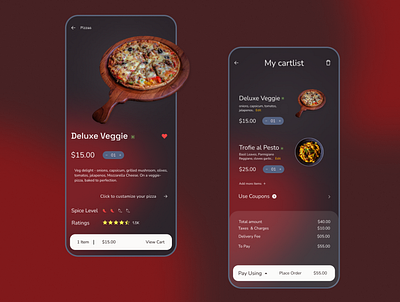 Food ordering app 3d animation app branding design flat graphic design illustration logo minimal motion graphics typography ui ux vector web website