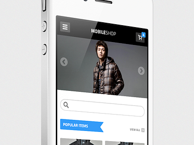 Mobile Shop app clean icons ios iphone minimal mobile search shop store template ui ux