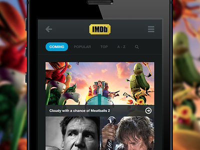 IMDb Mobile app clean icons imdb iphone logo metro minimal mobile modern re design responsive tiles ui