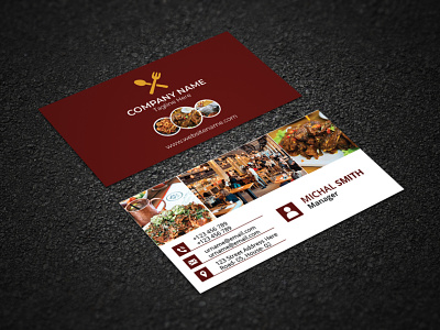Modern Restaurant Business Card Template