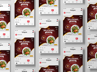 Social Media Banner or Restaurant Post template.