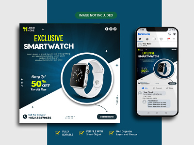 Digital Smart Watch Social Media Post Templates I Ad banner ads advertising banner banner ads discount ads facebook ads facebook product facebook product promotion facebook promotion graphic design instagram ads product ads promotion ads smart watch social media social media ads social media banner social media cover social media post watch