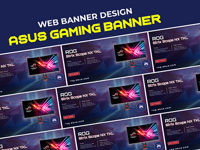 Web Banner Design | Asus Gaming Banner