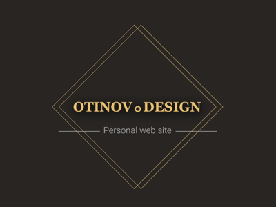 Otinov.Design - web site black black site minimal minimalizm personal site site site for designer ui web web site