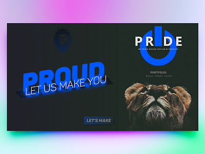 Pride.Studio | Main | Some Experiments bold typography experiments full page visual design website