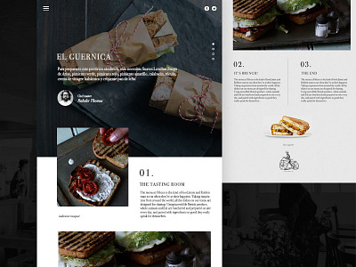 Delicatessen gourmet website ui webdesign