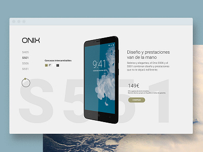 Onix Home ui webdesign