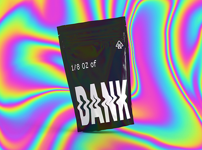 DANK | Cannabis Packaging + Brand Design 3d 3d mockup 3d rendering branding graphic design packaging packaging design packin
