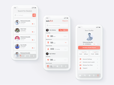 HealthCare app app design graphic design illustration ui ux