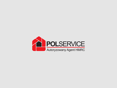 Polservice logo branding design illustration logo vector