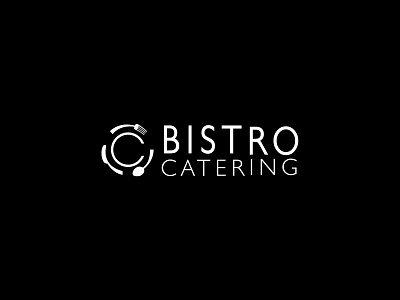 Bistro Catering logo branding design illustration logo typography vector