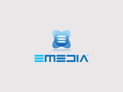 Logo EMEDIA branding design illustration logo vector