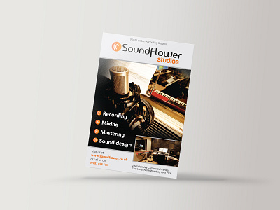 Soundflower Studios flayer branding design illustration typography vector