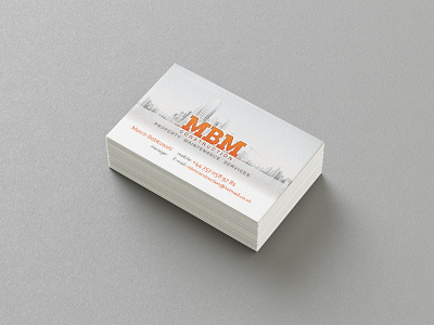 Business cards MBM branding design illustration logo typography vector