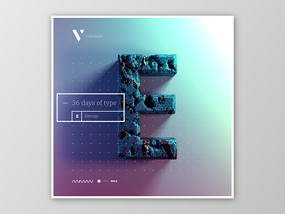 E - 012 36daysoftype 3d 3d art design illustration typography