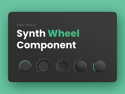 Synth wheel component app audio audio app gradient illustration inspiration minimal plugin synth synthesizer trendy ui uidesign wheel