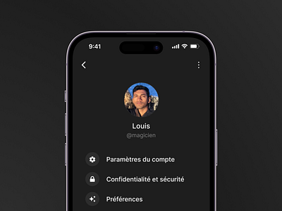 Profile Settings (iOS) android app settings ethereum french interaction design interface design ios profile solana ui ux design
