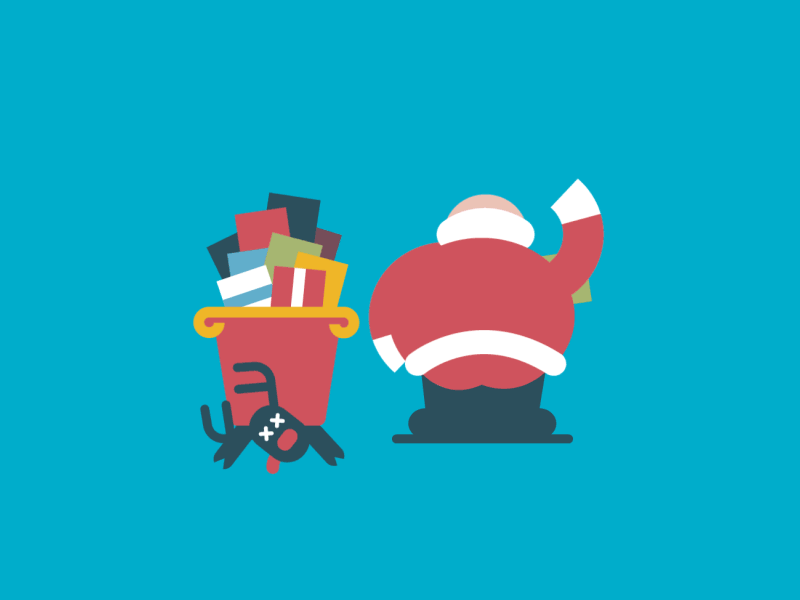 Santa is packing up by Vic López on Dribbble