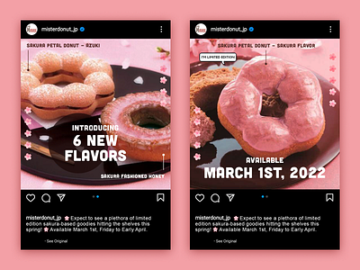 Mister Donut Social Media brand branding design food graphicdesign marketing mobile mockup photo photoshop procreate psd social socialmedia video