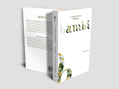 Anthropomorphism Series: Bambi 🦌🌼 artist book cover book design branding design graphicdesign illustration lettering photoshop print procreate product productdesign