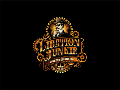 Libation Junkie reto steampunk vintage