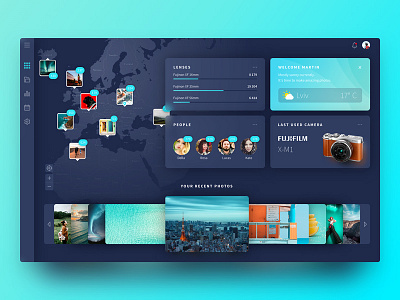 The concept of Dashboard for Photographers