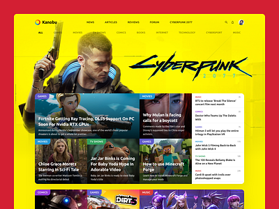 Kanobu.ru | Main page - Cyberpunk 2077 Promo | Concept