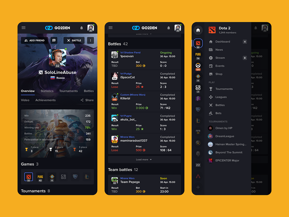 Game Player Profile designs, themes, templates and downloadable graphic ...