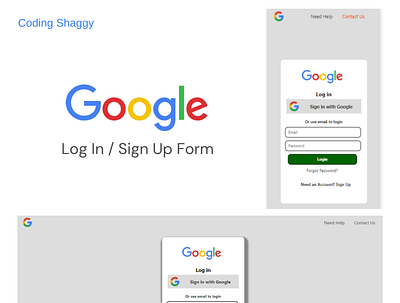 Google Login page branding coding codinglife design google graphic design ui uiuxdesign web development webdesign