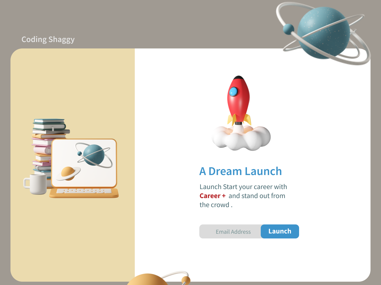 Career+ Landing Page by CodingShaggy on Dribbble