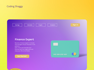 Fintech Website | Finance Expert branding codinglife design graphic design illustration ui uiuxdesign web development webdesign